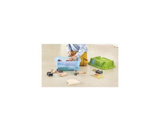 Железная дорога Hape в контейнере Ферма 41 элемента (E3772), изображение 2 Железная дорога Hape в контейнере Ферма 41 элемента (E3772), изображение 2