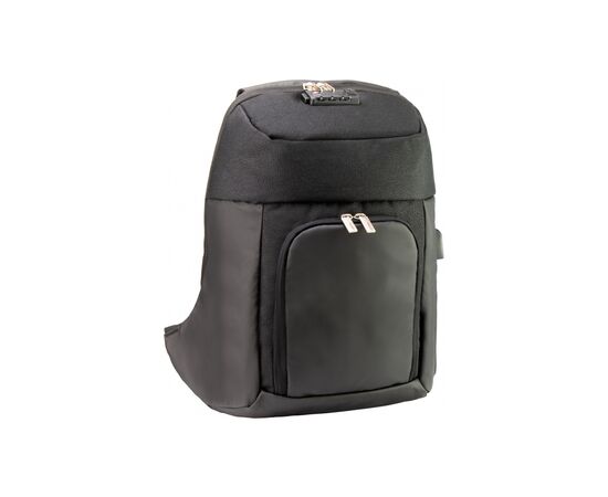 Рюкзак шкільний Optima 17" USB унісекс Чорний (O96914-01)