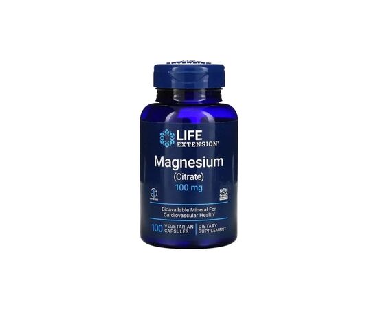 Минералы Life Extension Цитрат Магния, Magnesium (Citrate), 160 мг, 100 Капсул (LEX-16821)