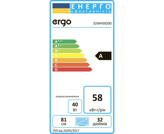 Телевизор Ergo 32WHS9200, изображение 7 Телевизор Ergo 32WHS9200, изображение 7