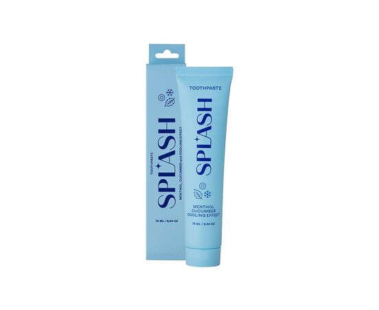 Зубная паста Splash Oral Care Освежающая с отбеливающим эффектом со вкусом ментола и огурца 75 мл (4820266831202)