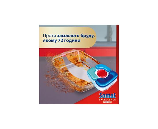 Таблетки для посудомоечных машин Somat Excellence 5-в-1 54 шт. (9000101807936), изображение 5 Таблетки для посудомоечных машин Somat Excellence 5-в-1 54 шт. (9000101807936), изображение 5