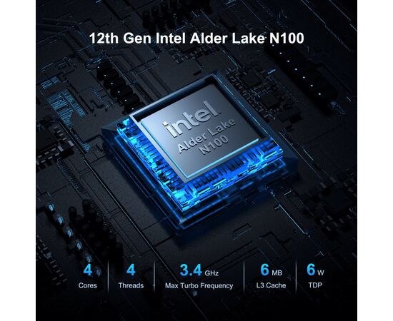 Комп'ютер GEEKOM Mini Air12 / N100, 16G, SSD 512G, WIN11 Pro (GMAir12N100-16512-EU), зображення 2 Комп'ютер GEEKOM Mini Air12 / N100, 16G, SSD 512G, WIN11 Pro (GMAir12N100-16512-EU), зображення 2