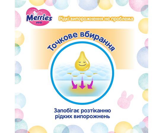 Подгузники Merries Super Jumbo S 4-8 кг 70 шт (4901301418982), изображение 9 Подгузники Merries Super Jumbo S 4-8 кг 70 шт (4901301418982), изображение 9