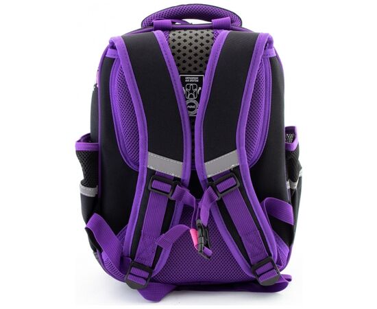 Рюкзак школьный Maxi Eva 15" Черный с фиолетовым (MX85108), изображение 2 Рюкзак школьный Maxi Eva 15" Черный с фиолетовым (MX85108), изображение 2