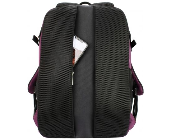Рюкзак школьный Optima 18.5" 2 в 1 Фиолетовый (O96908-03), изображение 3 Рюкзак школьный Optima 18.5" 2 в 1 Фиолетовый (O96908-03), изображение 3