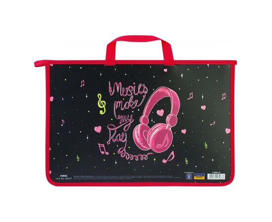 Папка - портфель Maxi А4 пластиковый на молнии My Unicorn (MX30001-04)