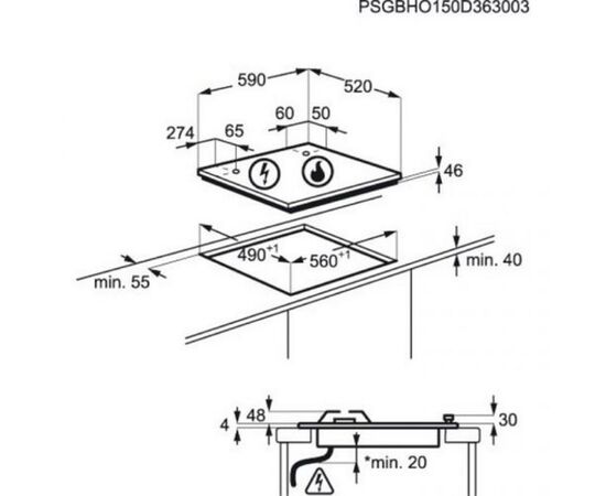 Варочная поверхность Electrolux GPE 363 RBV (GPE363RBV), изображение 2 Варочная поверхность Electrolux GPE 363 RBV (GPE363RBV), изображение 2