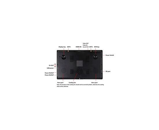 Монитор FPV Hawkeye Captain 10.2" DVR 5.8GHz 89CH L,X,Z Band (HP0054.0027-DVR), изображение 2 Монитор FPV Hawkeye Captain 10.2" DVR 5.8GHz 89CH L,X,Z Band (HP0054.0027-DVR), изображение 2