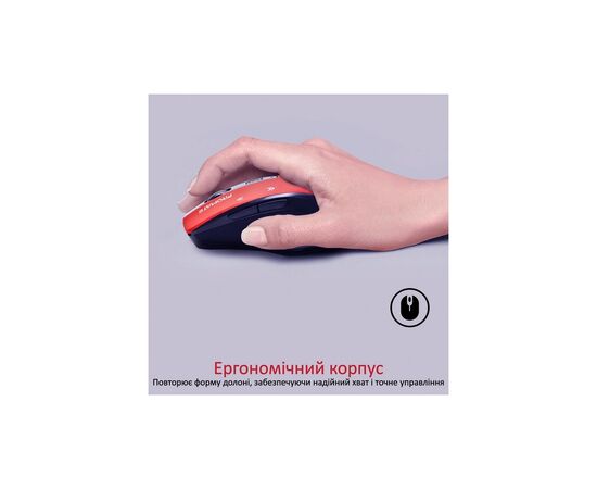 Мышка Promate Cursor Wireless Red (cursor.red), изображение 3 Мышка Promate Cursor Wireless Red (cursor.red), изображение 3