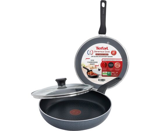 Сковорода Tefal Generous Cook з кришкою 24 см (C2770453_SET), зображення 3 Сковорода Tefal Generous Cook з кришкою 24 см (C2770453_SET), зображення 3