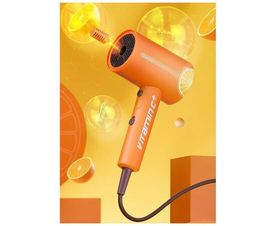 Фен Xiaomi ShowSee Electric Hair Dryer Vitamin C+ VC100-A Orange (Ф28399), зображення 4 Фен Xiaomi ShowSee Electric Hair Dryer Vitamin C+ VC100-A Orange (Ф28399), зображення 4