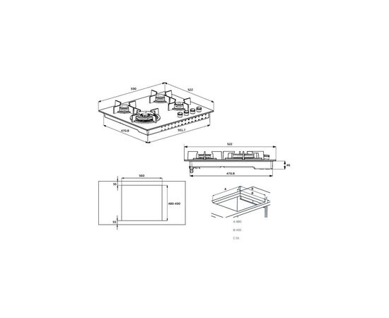Варочная поверхность Beko HILW64225S, изображение 8 Варочная поверхность Beko HILW64225S, изображение 8