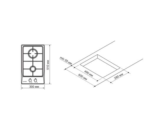 Варочная поверхность Pyramida PFX 321 INOX, изображение 8 Варочная поверхность Pyramida PFX 321 INOX, изображение 8