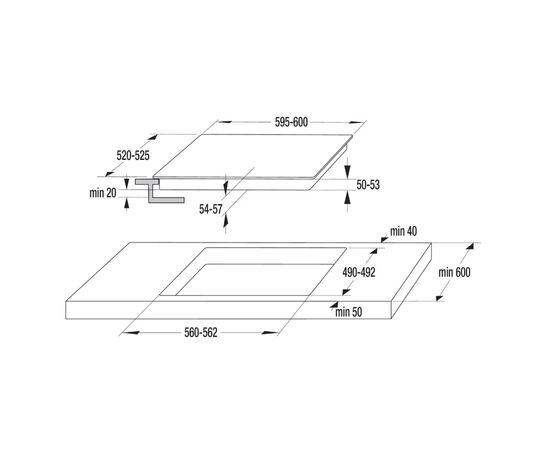 Варочная поверхность Gorenje ECS646BCSC, изображение 4 Варочная поверхность Gorenje ECS646BCSC, изображение 4