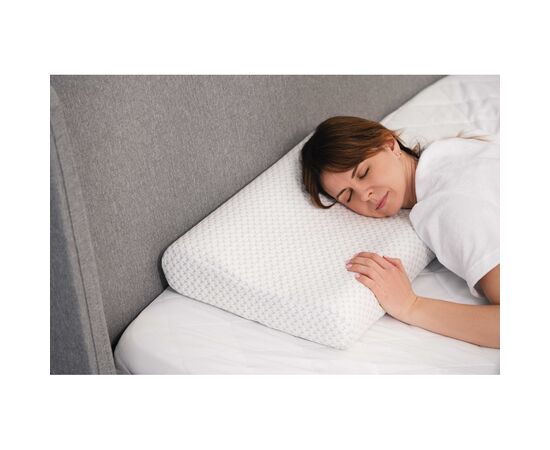 Подушка Ardesto ортопедическая Sleepwell волна, пена мемори, 60х40х11/9см белый (ART6040COP), изображение 8