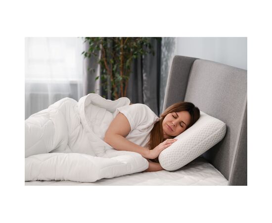 Подушка Ardesto ортопедическая Sleepwell, классическая прямоугольная, пена мемори, 60х40х12см белый (ART6040CLP), изображение 2 Подушка Ardesto ортопедическая Sleepwell, классическая прямоугольная, пена мемори, 60х40х12см белый (ART6040CLP), изображение 2