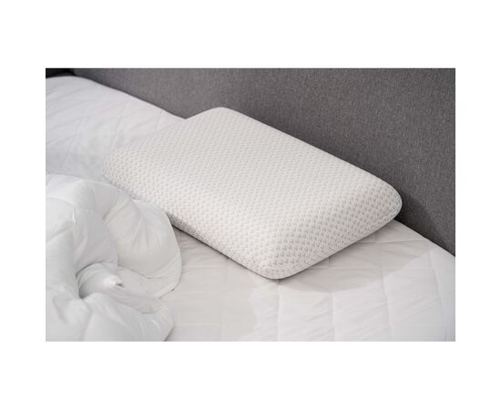 Подушка Ardesto ортопедическая Sleepwell, классическая прямоугольная, пена мемори, 60х40х12см белый (ART6040CLP), изображение 9 Подушка Ardesto ортопедическая Sleepwell, классическая прямоугольная, пена мемори, 60х40х12см белый (ART6040CLP), изображение 9