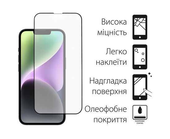 Стекло защитное Dengos iPhone 14 2pcs kit (DG-TG2P-32), изображение 2 Стекло защитное Dengos iPhone 14 2pcs kit (DG-TG2P-32), изображение 2