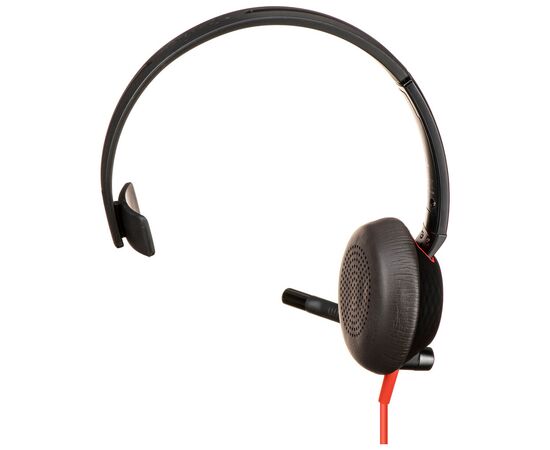 Наушники Poly BlackWire 5210 USB-A HS Mono Black (80R98AA), изображение 3 Наушники Poly BlackWire 5210 USB-A HS Mono Black (80R98AA), изображение 3