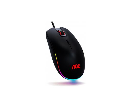 Мышка AOC GM500 RGB USB Black (GM500DRBE), изображение 2 Мышка AOC GM500 RGB USB Black (GM500DRBE), изображение 2