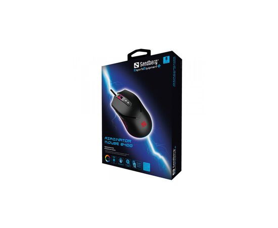 Мышка Sandberg Azazinator RGB USB Black (640-20), изображение 5 Мышка Sandberg Azazinator RGB USB Black (640-20), изображение 5