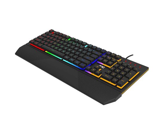 Клавиатура AOC GK200 Rainbow LED USB Black (GK200D32R), изображение 4 Клавиатура AOC GK200 Rainbow LED USB Black (GK200D32R), изображение 4