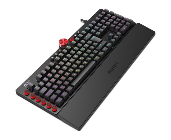 Клавиатура AOC AGK700 RGB Cherry MX Red USB Black (AGK700DR2R), изображение 5 Клавиатура AOC AGK700 RGB Cherry MX Red USB Black (AGK700DR2R), изображение 5