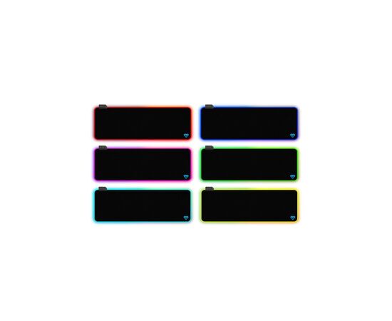 Коврик для мышки Media-Tech RGB Gaming Mat Black (MT262), изображение 4 Коврик для мышки Media-Tech RGB Gaming Mat Black (MT262), изображение 4