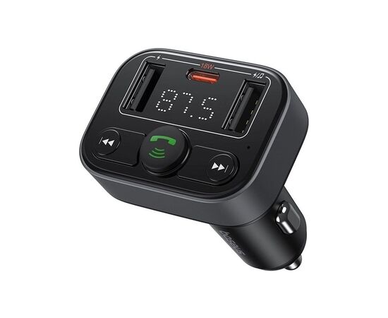 FM модулятор Baseus S-09 Lite Series Black (C10762300113-00)