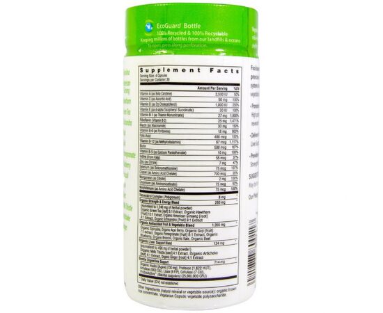 Вітамінно-мінеральний комплекс Rainbow Light Чоловічі Мультівітаміни, 120 вегетаріанських капсул (RLT-80011), зображення 2 Вітамінно-мінеральний комплекс Rainbow Light Чоловічі Мультівітаміни, 120 вегетаріанських капсул (RLT-80011), зображення 2