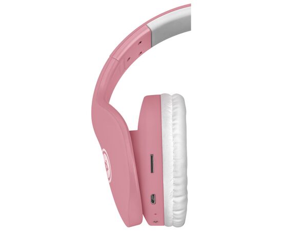 Наушники Defender FreeMotion B525 Bluetooth Pink-White (63528), изображение 5 Наушники Defender FreeMotion B525 Bluetooth Pink-White (63528), изображение 5