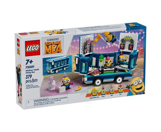 Конструктор LEGO Ничтожный я 4 Музыкальный автобус для вечеринок Посипак 379 деталей (75581)