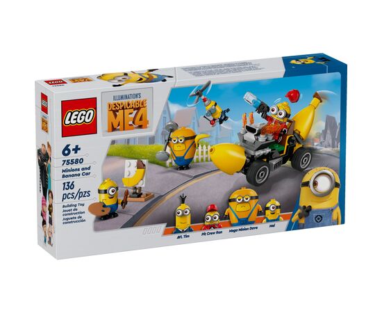 Конструктор LEGO Despicable Me Мужчины и банановый автомобиль (75580)