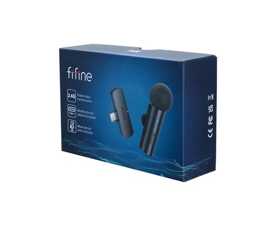 Микрофон Fifine M6 Wireless Black (M6), изображение 4 Микрофон Fifine M6 Wireless Black (M6), изображение 4