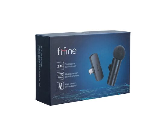 Микрофон Fifine M6 Wireless Black (M6), изображение 5 Микрофон Fifine M6 Wireless Black (M6), изображение 5