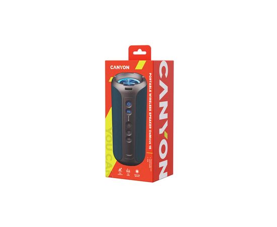 Акустична система Canyon OnMove 15 EQ TWS IPX6 Dark Blue (CNE-CBTSP15BK), зображення 6 Акустична система Canyon OnMove 15 EQ TWS IPX6 Dark Blue (CNE-CBTSP15BK), зображення 6