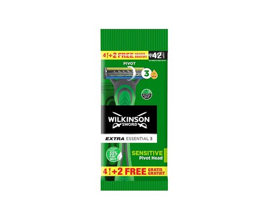 Бритва Wilkinson Sword Extra Essential 3 Sensitive 4+2 шт. (4027800463008)