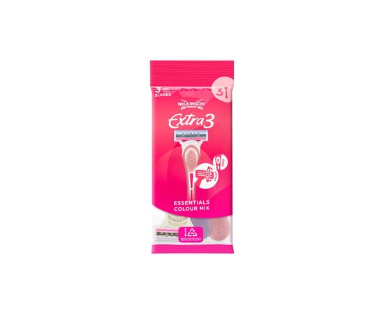 Бритва Wilkinson Sword Extra 3 Essentials Beauty 3 шт. (4027800204304)