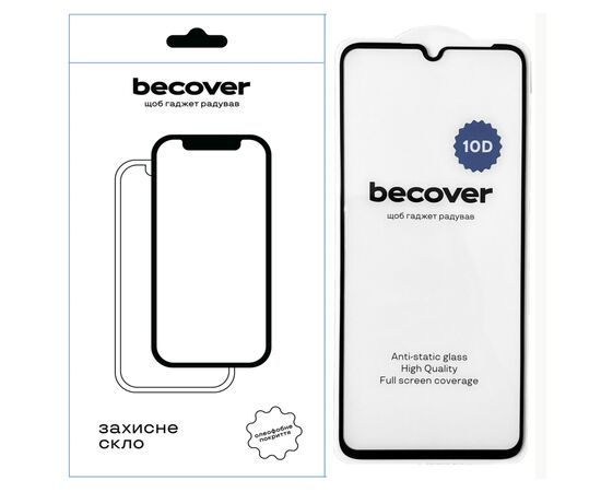 Стекло защитное BeCover Realme Note 50 10D Black (711669)