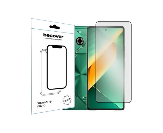 Стекло защитное BeCover Tecno POVA 6 Neo (LI6) 6.78" Black (711581)