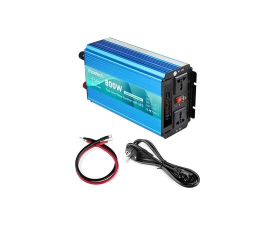 Автомобильный инвертор Choetech 12/220V 1000Вт, с функцией ИБП, чистая синусоида (INV-C1000WUPS-EU), изображение 4 Автомобильный инвертор Choetech 12/220V 1000Вт, с функцией ИБП, чистая синусоида (INV-C1000WUPS-EU), изображение 4
