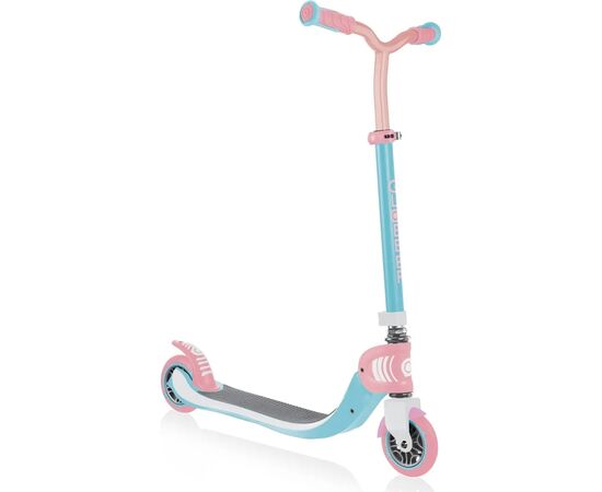 Самокат Globber Flow Foldable 125 до 100 кг 6+ 2 колеса Голубовато-розовый (473-707), изображение 2 Самокат Globber Flow Foldable 125 до 100 кг 6+ 2 колеса Голубовато-розовый (473-707), изображение 2