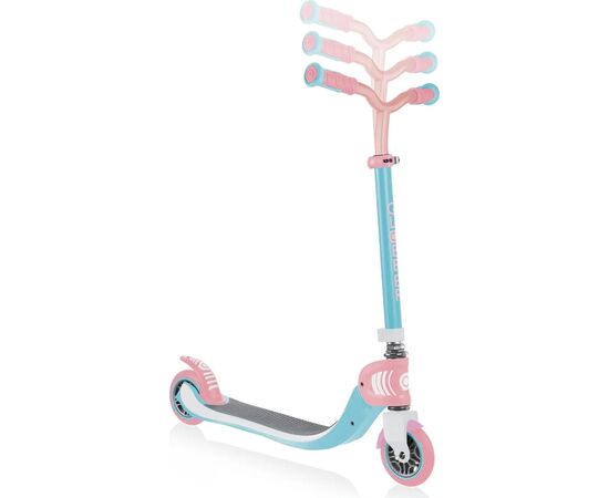 Самокат Globber Flow Foldable 125 до 100 кг 6+ 2 колеса Голубовато-розовый (473-707), изображение 5 Самокат Globber Flow Foldable 125 до 100 кг 6+ 2 колеса Голубовато-розовый (473-707), изображение 5