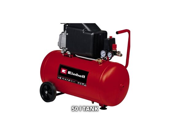 Компрессор Einhell TC-AC 270/50/8, масляный, 1800Вт, 50л, 270л/мин, 8бар. (4007360), изображение 7 Компрессор Einhell TC-AC 270/50/8, масляный, 1800Вт, 50л, 270л/мин, 8бар. (4007360), изображение 7