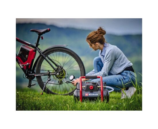 Компрессор Einhell TE-AC 36/150, аккумуляторный 18В PXC, 8бар, 150л/мин, 6л (без АКБ и ЗУ) (4020415), изображение 4 Компрессор Einhell TE-AC 36/150, аккумуляторный 18В PXC, 8бар, 150л/мин, 6л (без АКБ и ЗУ) (4020415), изображение 4