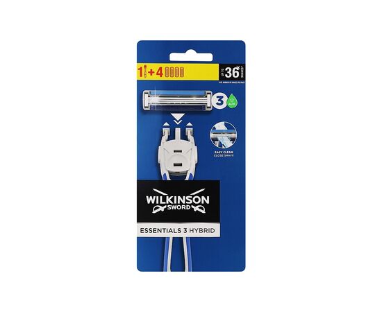 Бритва Wilkinson Sword Essentials 3 Hybrid 1+4 шт. (4027800513505)