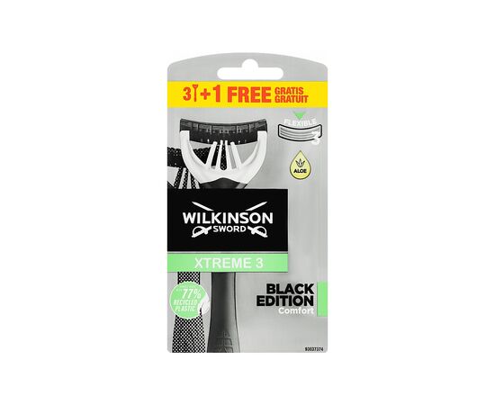 Бритва Wilkinson Sword Xtreme 3 Black 3+1 шт. (4027800383900)