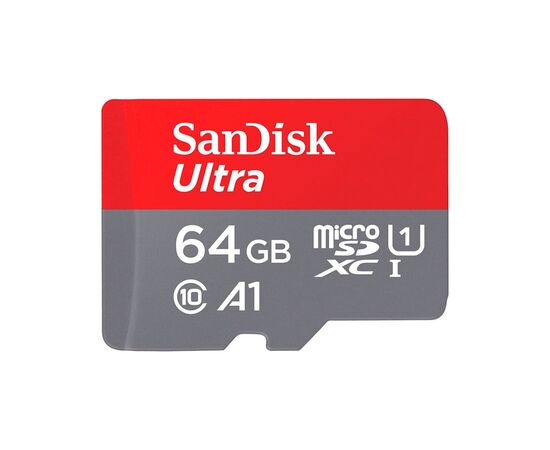 Карта памяти SanDisk 64GB microSD Class 10 A1 R-140 (SDSQUAB-064G-GN6IA), изображение 2 Карта памяти SanDisk 64GB microSD Class 10 A1 R-140 (SDSQUAB-064G-GN6IA), изображение 2