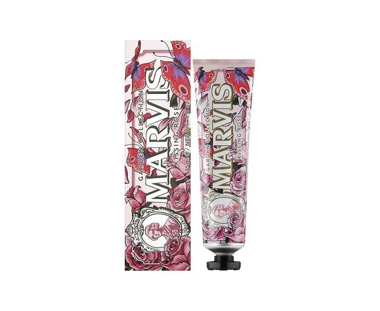 Зубная паста Marvis Garden Collection Поцелуй розы 75 мл (8004395112807), изображение 2 Зубная паста Marvis Garden Collection Поцелуй розы 75 мл (8004395112807), изображение 2